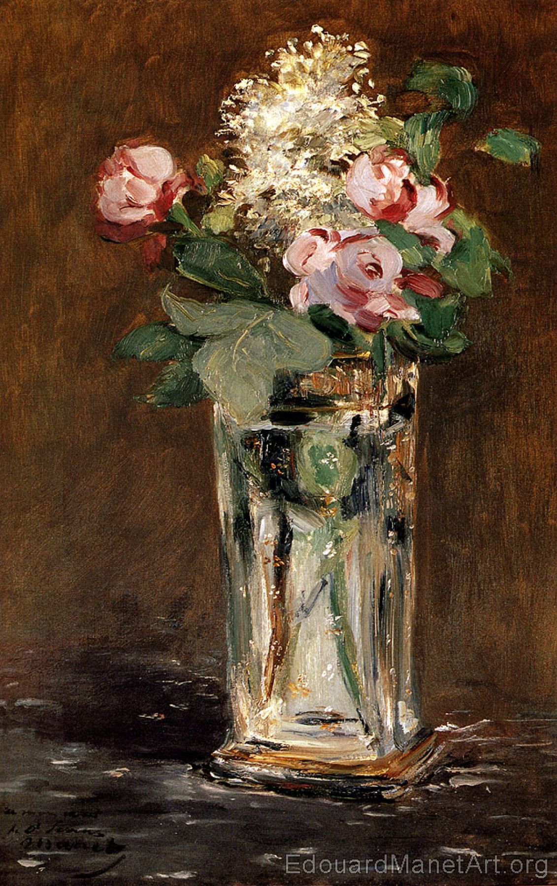 Flowers In A Crystal Vase